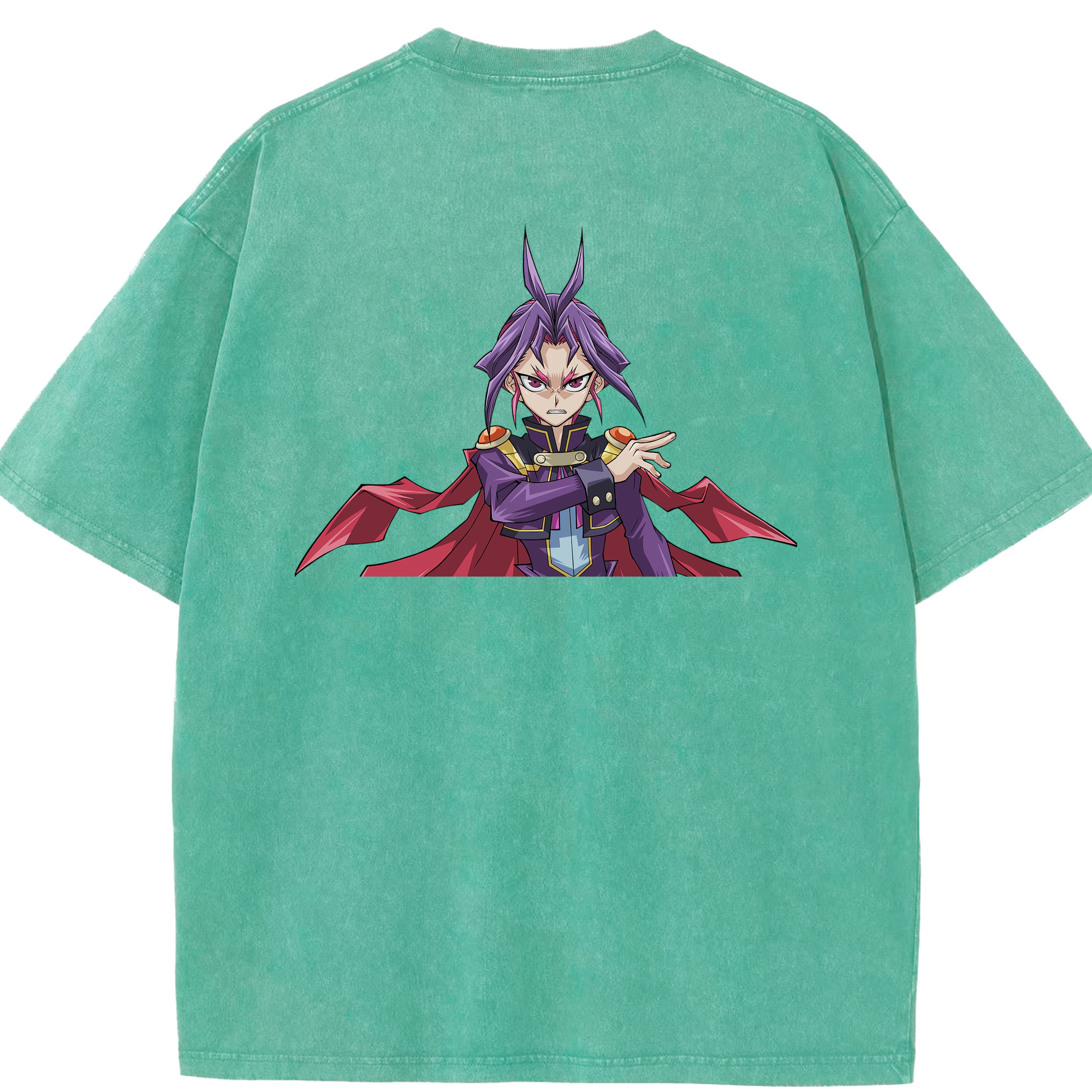 （画像用） 遊☆戯☆王 Yu-Gi-Oh! 綿100% ヴィンテージ風 半袖Tシャツ（背面プリント）